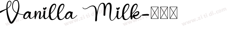 Vanilla Milk字体转换